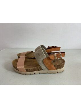 Plankton Leather Platform Sandals Fisherman Side Buckle Womens 36